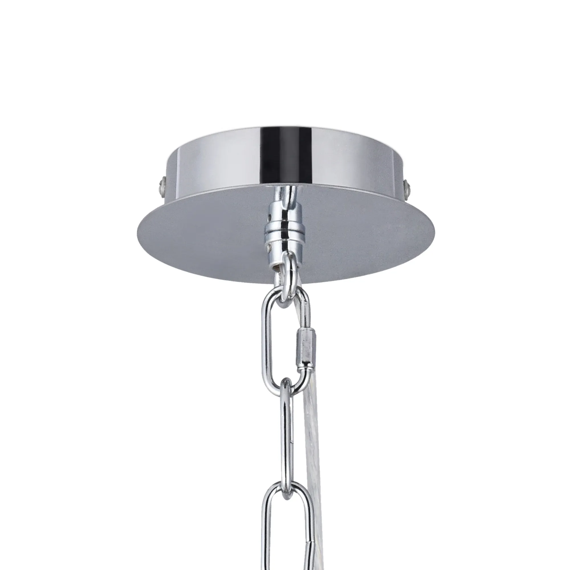 Banyan 45cm 3 Light Pendant Polished Chrome; Taupe/Halo Gold DK0016  Deco Banyan CH TA